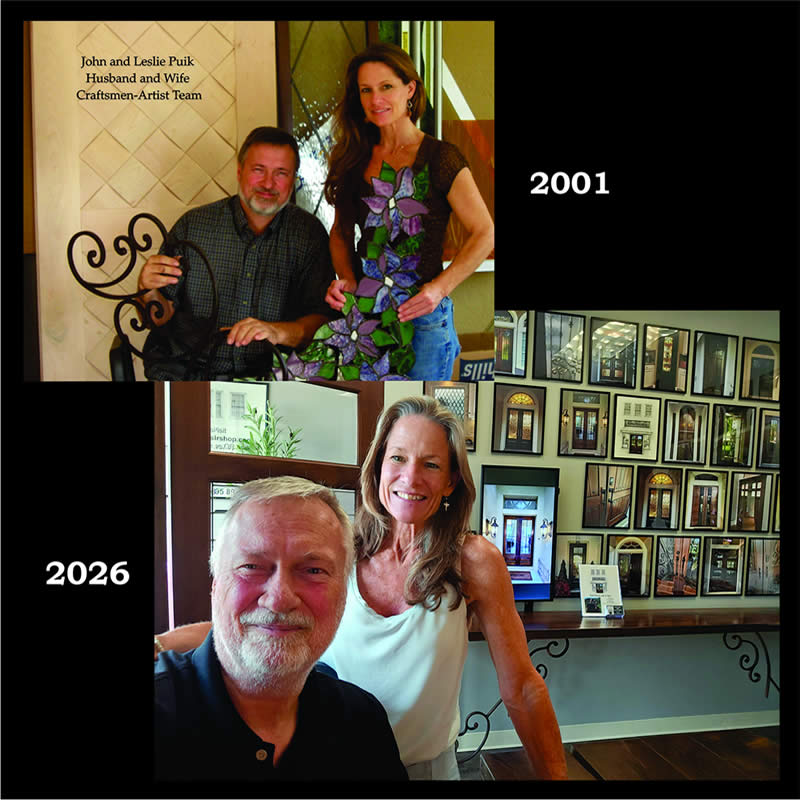 John and Leslie Puik Husband and Wife craftsman artist team