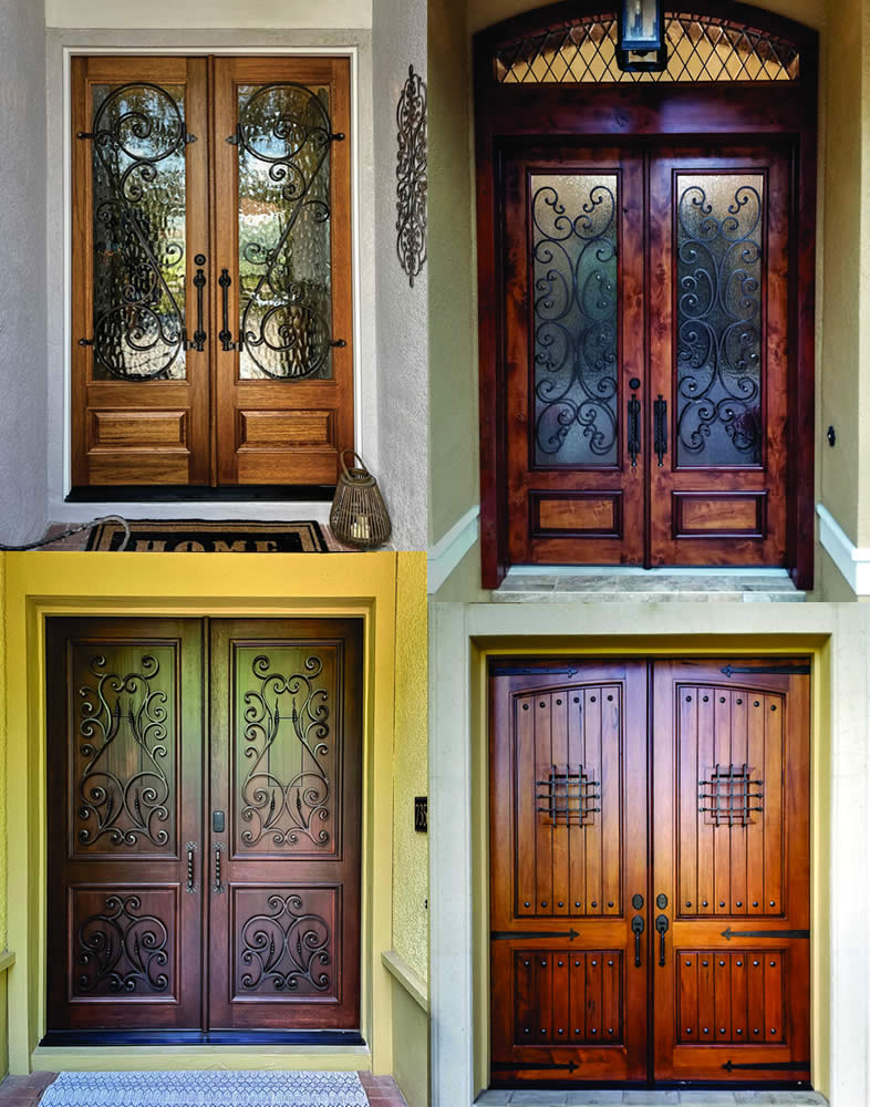 Wrought Iron Style Entry Doors