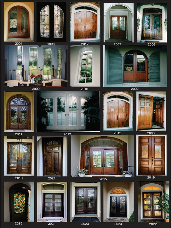Hand crafted entry door designs