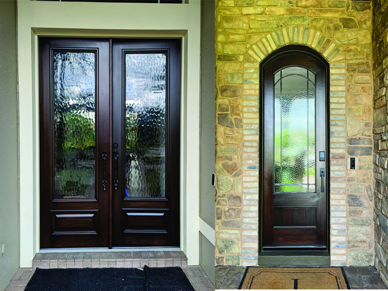 Refined Mahogany entry doors
